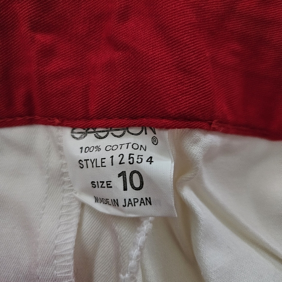 Vintage - NWT - Sasson Made In Japan Cotton Pants - Rare - Size 10 - Picture 6 of 6